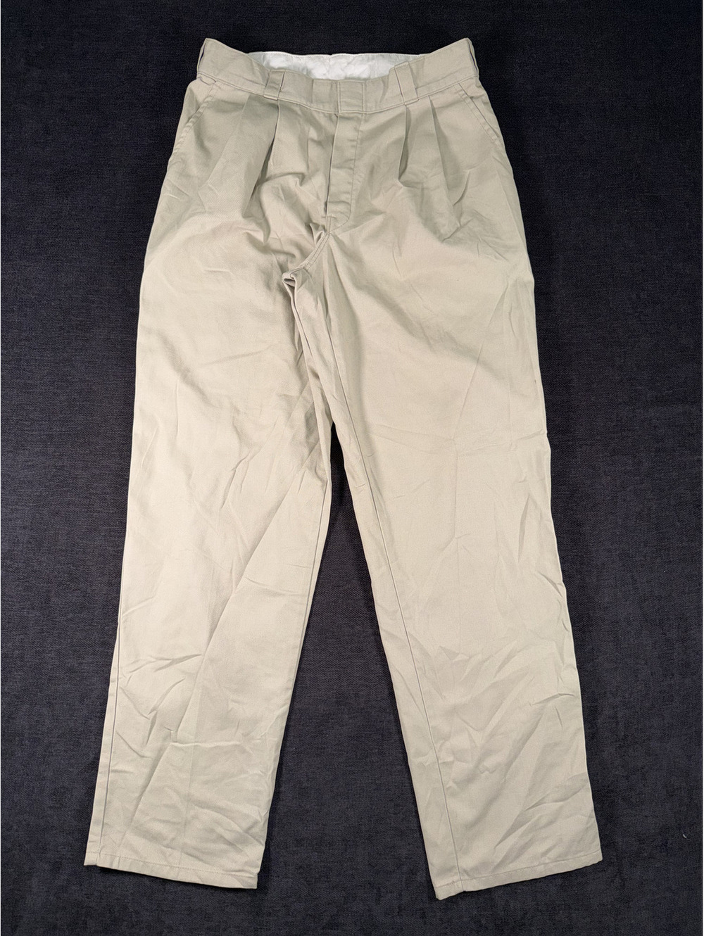Dickies Men's Classic Fit Khaki Work Pants Beige